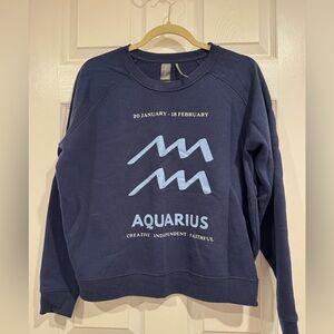 Anthropologie Zodiac Aquarius Sweatshirt